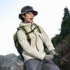 Li-Ning Comfortable Casual Minimalist Hooded Zipper Letter Print Sports Windbreaker Men Outerwear Silver-Gray AFDV451-8