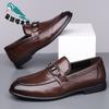 Leather Shoes Men's Leather Soft Sole Soft Surface Business Dress Men's Casual Driving Shoes Handsome Versatile
