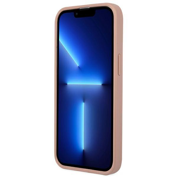 Guess Guhcp13Lpsatlp Iphone 13 Pro/ 13 6,1 Różowy/Pink Hardcase Saffianotriangle Logo