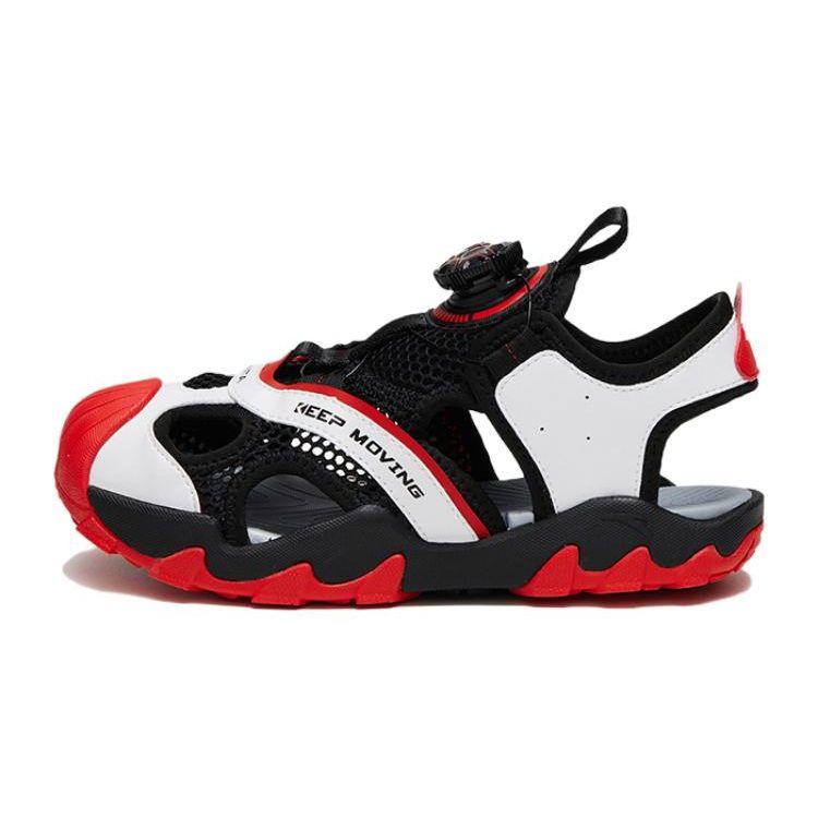 Anta Comfortable Trendy Sports Sandals Kids Footwear Black White Red A312326911-1