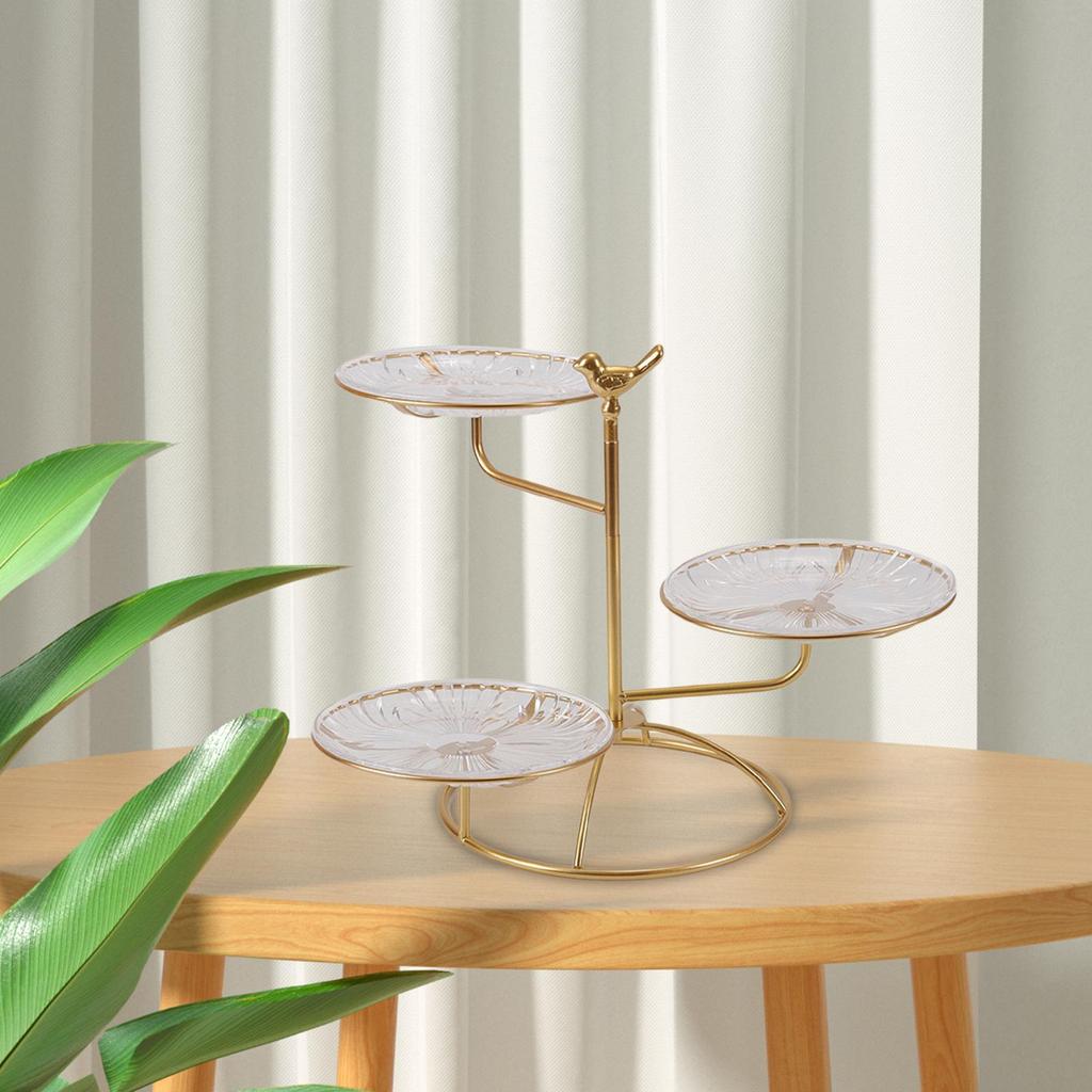3 Tier Serving Tray Cookie Trays Display Stand Round Cupcake Cake Cooking