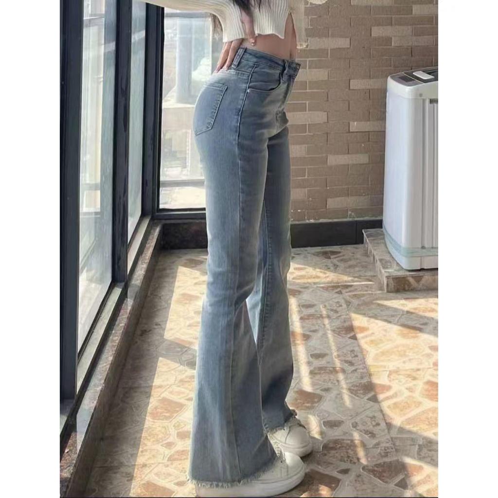 Spring/Summer Celebrity Trend High Waist Stretch Flare Jeans for Petite Women