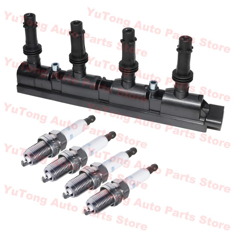 For Opel Corsa D 1.4 Meriva B Adam M13 Mokka Vauxhall Astra J Chevrolet Cruze Trax Orlando 2015 Ignition Coil & Spark Plugs Kit