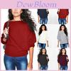 Soft And Cozy Women's Long Sleeve Baggy Pullover Top Knitted Oversized Sweater Jumper