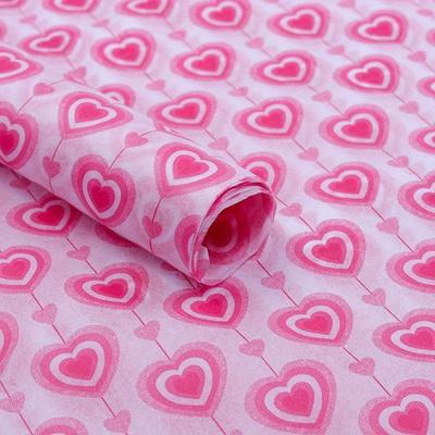 1set/ 50pcs Pink Love Heart Copy Paper Apparel Gift Wrapping, Love Heart Tissue Paper- Suitable for Birthday, Valentine's Day