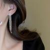 4Pcs French copper rhinestone jewelry set, necklace earrings bracelet, ideal for parties & banquets