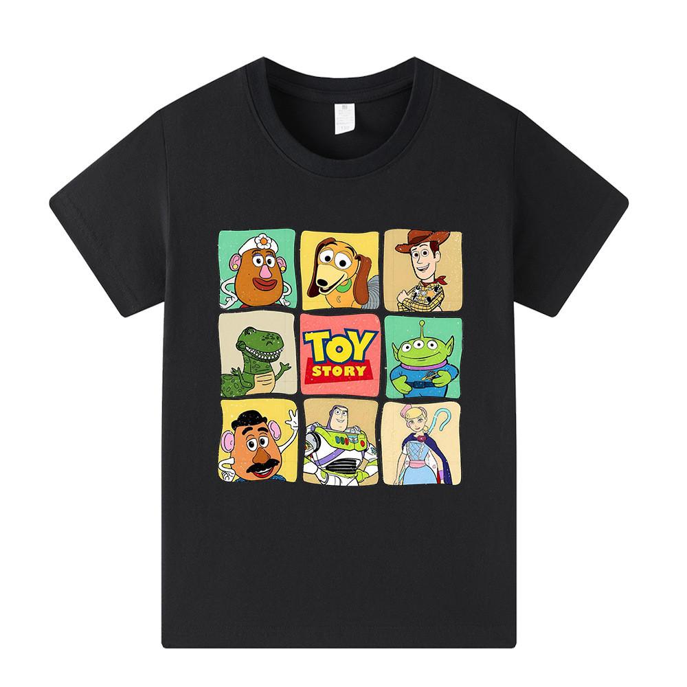 A1458  Kids Boys Girls Woody Jessie Print Short Sleeves T-shirt Top 100cm