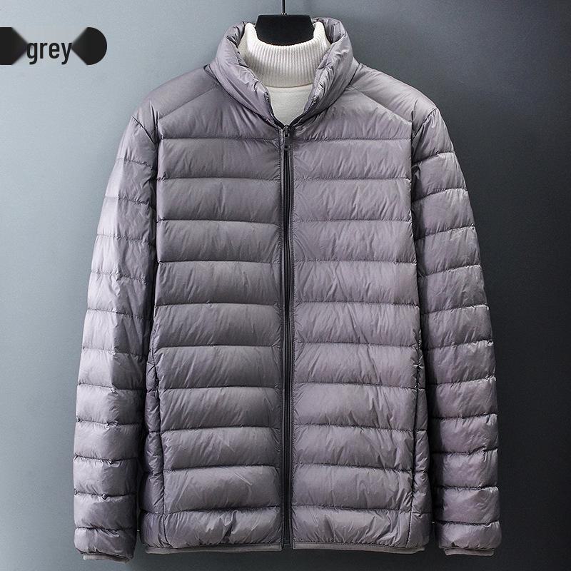 Men's Lightweight Down Jacket for Autumn and Winter - Perfect for Young, Middle-Aged, and Elderly Fathers.