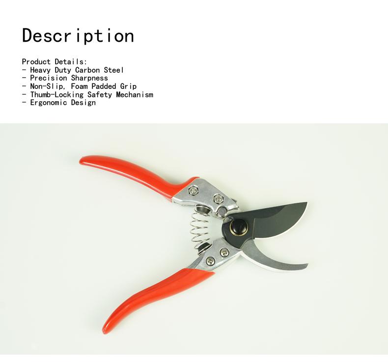 Non-Rusting Corrosion-Resistant Pruning Branch Cutter Gardening Tool - Trimmer Pruner for Plant Trim Horticulture
