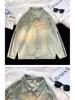 Unisex Trendy Zipper Denim Jacket: American Hong Kong Style for Spring & Autumn
