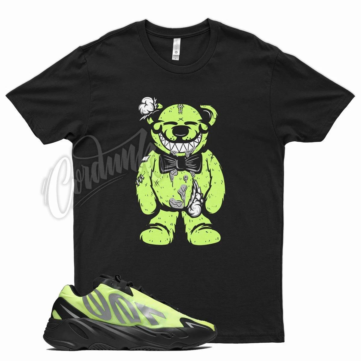Черная футболка TEDDY подходит к YZ 700 PHOSPHOR MNVN Semi Frozen Glow YeezReel L