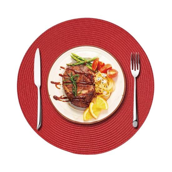 Round Placemats for Dining Table, Woven Heat Insulation Pad, Biodegradable Coasters for Dishes Cups, Farmhouse Kitchen Decor