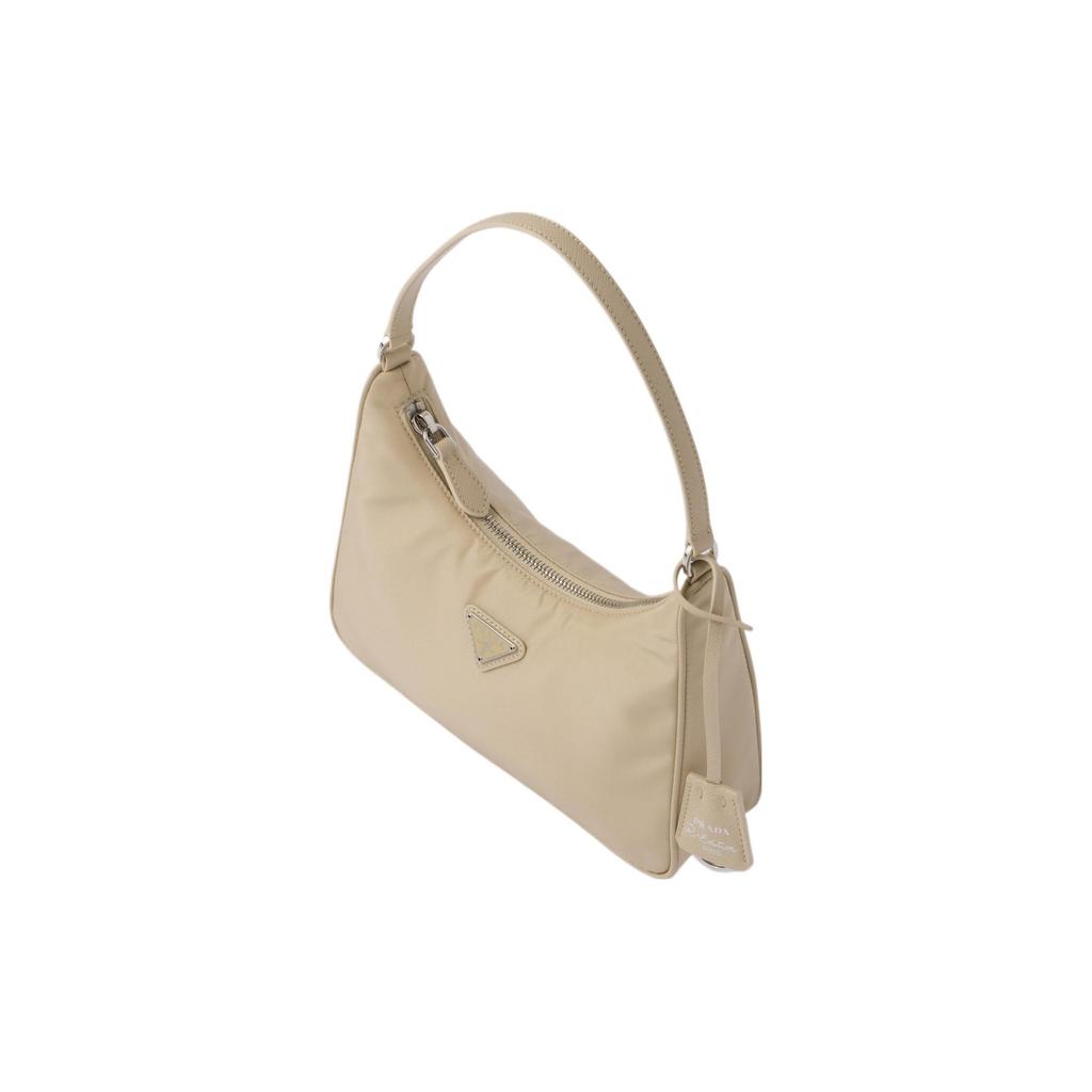 Prada Re-Edition 2005 Zipper Closure Nylon Handbag Shoulder Bag Mini Women handbags Desert-Beige 1NE204_R064_F0F24