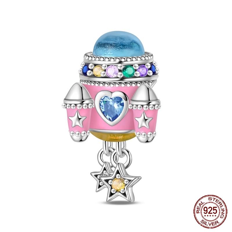 New Copper Cactus Flower Bird Bear Pony Bag Charms Beads Fit Charms Brand Original Bracelet Diy Fine Jewelry Gift