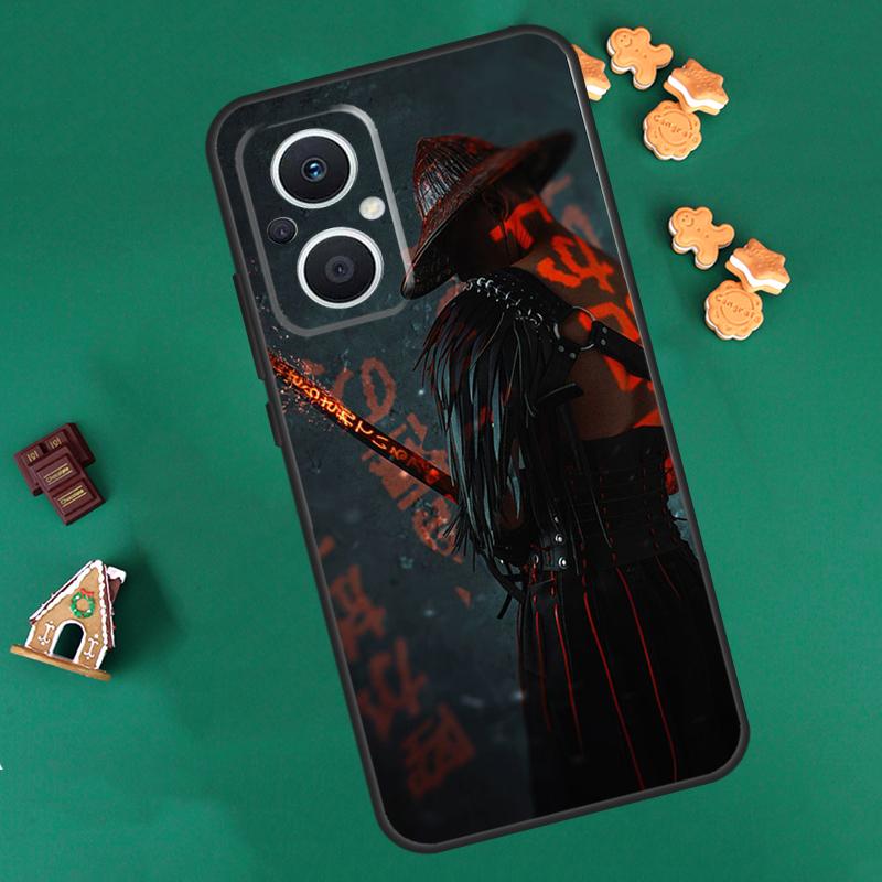Samurai Japan Art Case For OPPO Reno 10 Pro 4Z 5Z 8T 4 5 6 7 8 Lite OPPO Find X6 Pro X3 X2 Neo X5 Lite Cover