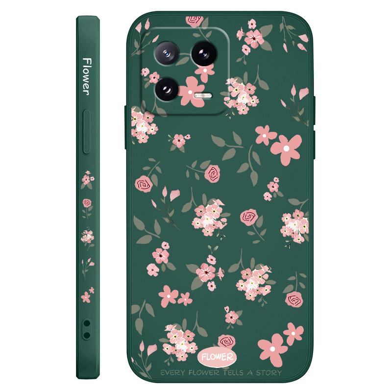 

Floral Scent Phone Case For Xiaomi Mi 14 13 13T 12 12X 12T 12S 11 11T 10 10T 9 9T Pro Lite Liquid Silicone Cover 12 Pro