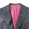 Made In Japan TaylorMade BLESS Check Tailored Jacket M Men Navy Inner Pocket(USED)