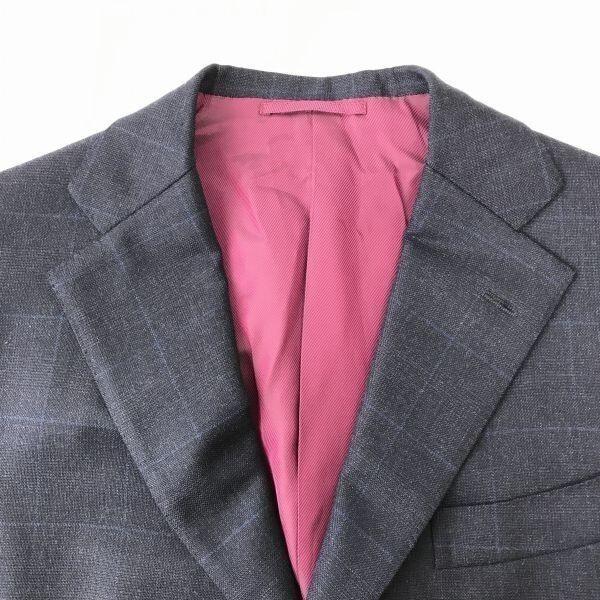 Made In Japan TaylorMade BLESS Check Tailored Jacket M Men Navy Inner Pocket(USED)