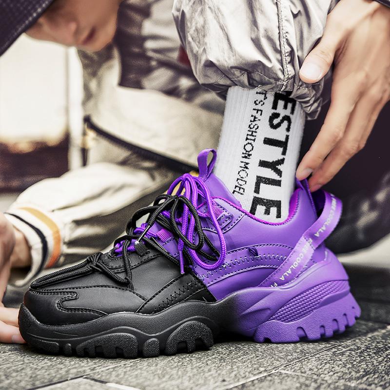 Retro Harajuku Mens Casual Sneakers Street Superstar Shoes Comfortable Platform Sneakers Men Chunky Shoes Designer Mens Trainers