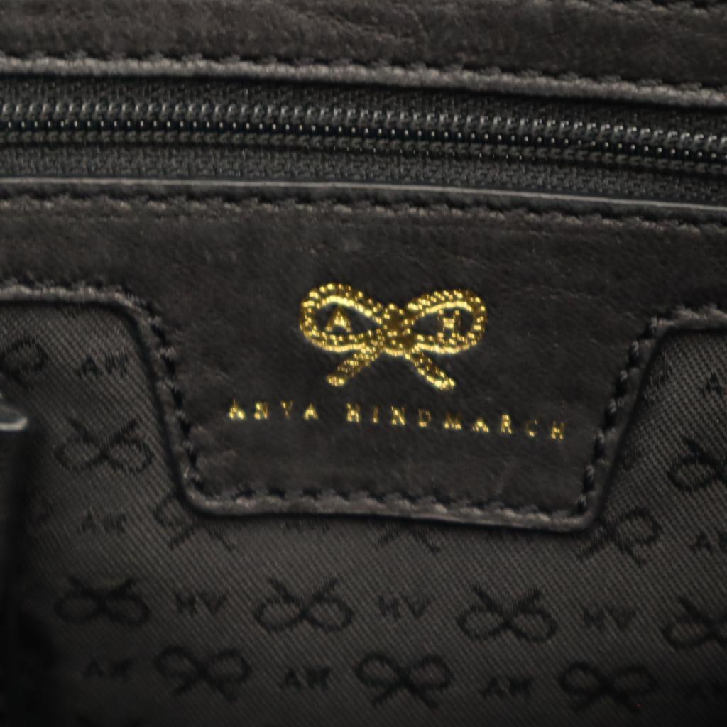 Anya Hindmarch ribbon tassel Tote Bag black Women Used