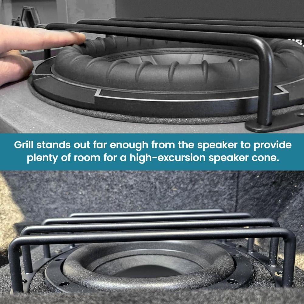 Rounded Edges Car Speaker Cover 4 Bars Car Subwoofer Bar Guard Audio Speaker Protector Auto Car