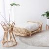 Woven Rattan Dog Bed All-Season Pet Bed for Small and Medium Dogs Handmade Cat and Dog House Durable Pet Furniture for Indoor