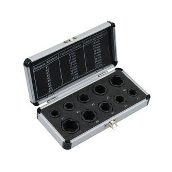 26-Piece Damaged Nut & Screw Extractor Tool Set - Chrome Molybdenum Steel