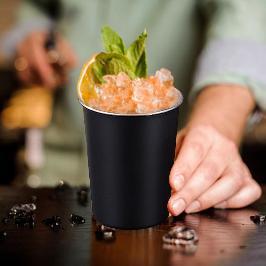 Pack Of 4 Chic Drinking Cups Stainless Steel Kids Cups Durable Metal Drinking Glasses For Camping And Everyday Use