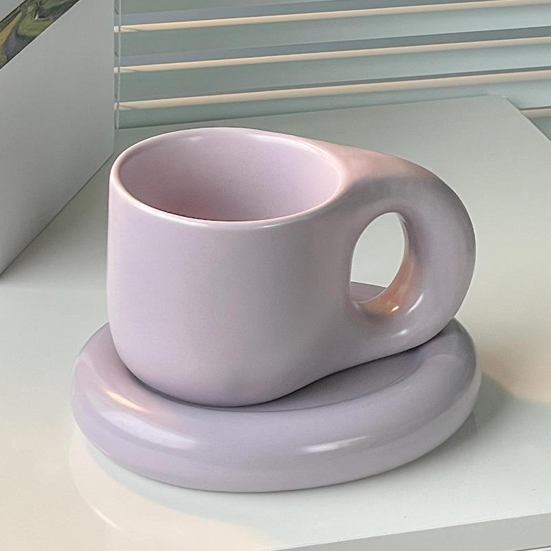 Premium Nordic Simple Ceramic Couple Cup Creative Trend Cute Fat Fat Cup Water Cup Coffee Cup Strong Strong Strong
