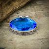 Tanzanite Quartz Gemstone 925 Sterling Silver Jewelry Pendant 1.38" M-138