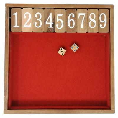 KINOKINO Jackpot PRO Dice Game Wooden Dice (Red, Large)