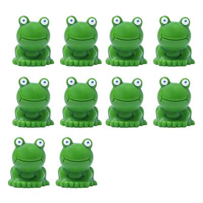 Frog Figurines Garden Vibrant Color Statues Adorable Appearance Compact Size Frog Animal Model