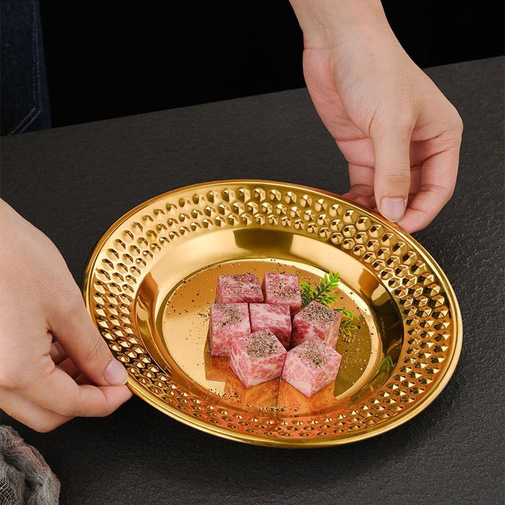 Korean Creative Dessert Snack Dish Portable Cake Plate Simple Fruit Plate  Restaurant Decorations