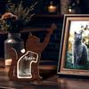 Pet Hair Memorial Box DIY Engraving Surface Handmade Memory Box Anti-Stained Windows Sealable Compartment Pet Hair Box