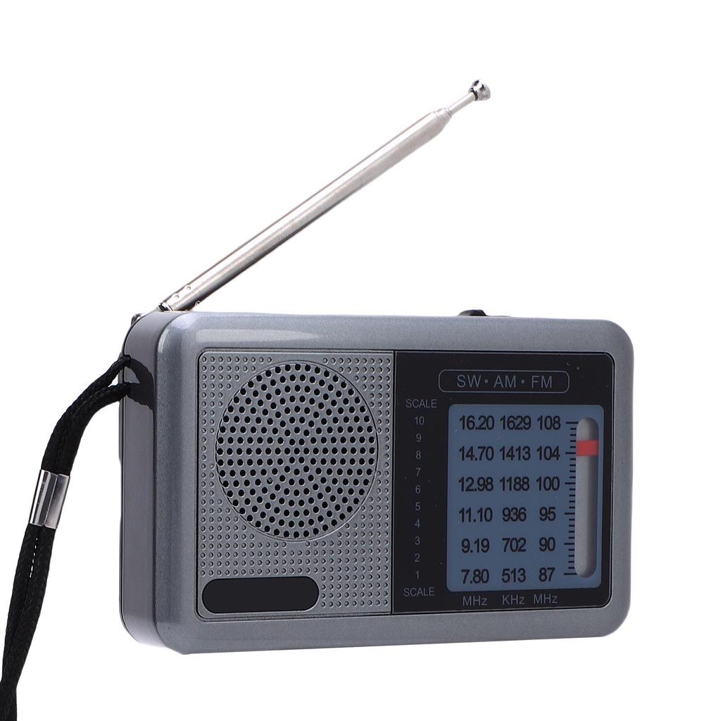 Portable AM FM SW Radio for Elderly HiFi Full Band USB Rechargeable Battery Operated Portable Radio for Home Outdoor