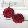 6cm Handmade Silk Flower Fabric Artificial Satin Rose Wedding Dress Decoration Camellia Flower Pin DIY Clothing Accessories