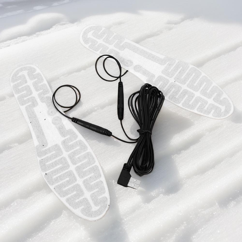 USB Heated Shoe Insoles Foot Warmer Film 10W Electric Foot Warming Pad Winter Warm Insoles for Men and Women