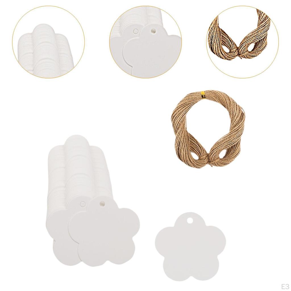 100 Pack Gift Tags Blank Labels for DIY Projects And Price Tagging