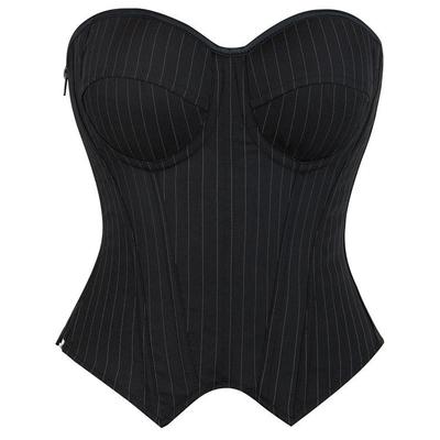 Women's Striped Underwire Support Shapewear - Court Style