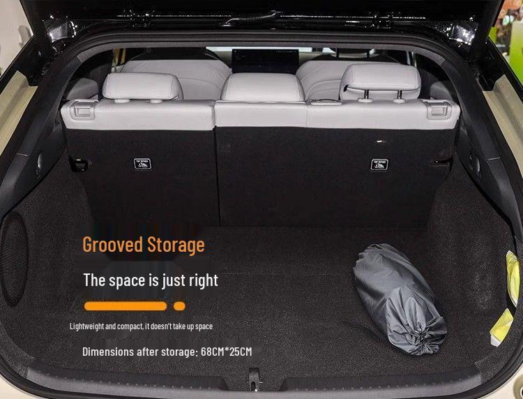 Compatible with Xiaopeng P7: Ten-Mattress Trunk Bed + Front Row Solo Sleeping Kit + Rear Seat Car Charger