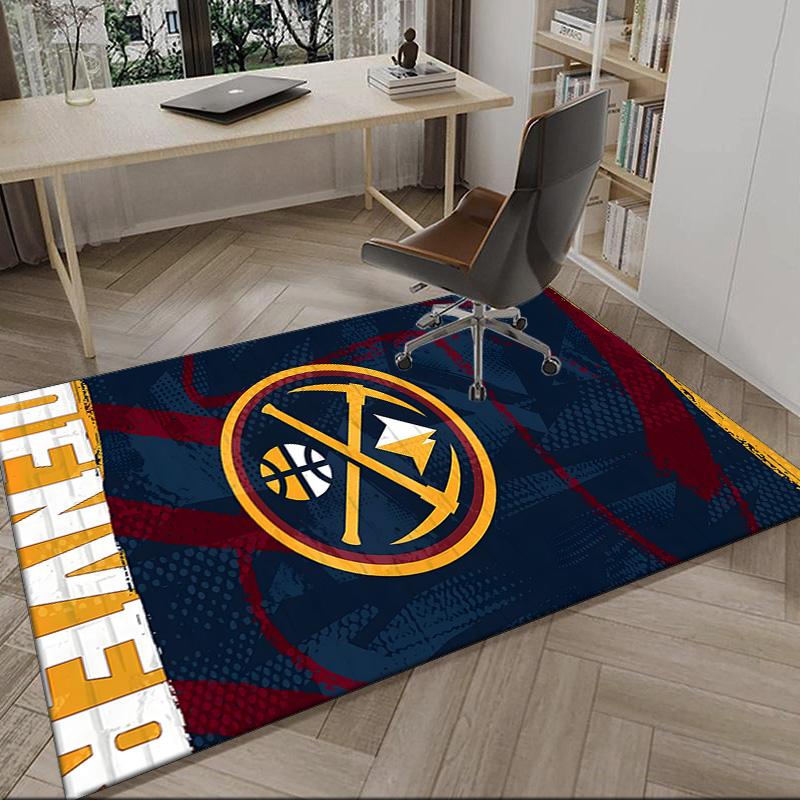 Denver Basketball Team Carpet, Kitchen Rugs, Yoga Mat, Non-Slip Mats, Rug for Bathroom, Living Room bedroom, Camping Rugs Christmas Gift