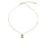 Stainless Steel Electroplated 26-Letter Pendant Necklace with Round Snake Chain