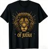 Gesù Leone di Giuda Regalo Cristiano per Unisex Donna T-Shirt T Shirt Animali Top Abbigliamento Uomo Unisexs 2026 Estate Nuova T-Shirt
