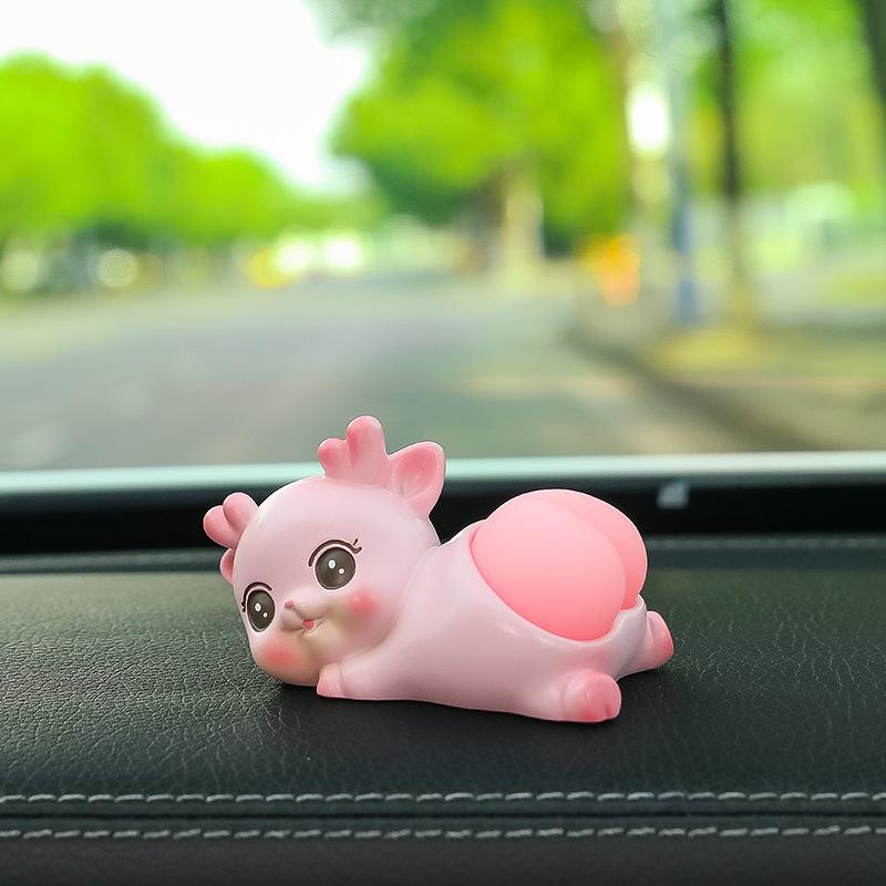 Cartoon Pig Butt Car Ornament: Cute, Creative High-End Interior Decoration