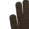 BROMPTON LONDON Label Point Wool Glove - D/Brown (P244Agl210)