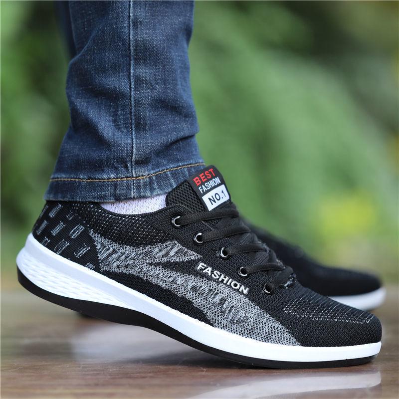 Men s Flyknit Mesh Breathable Spring/Summer Walking & Running Shoes 41