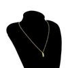 Gift Sparkly Ultra thin Party Pendant Clavicle Chain Gold Bar Choker Korean Style Women Necklace