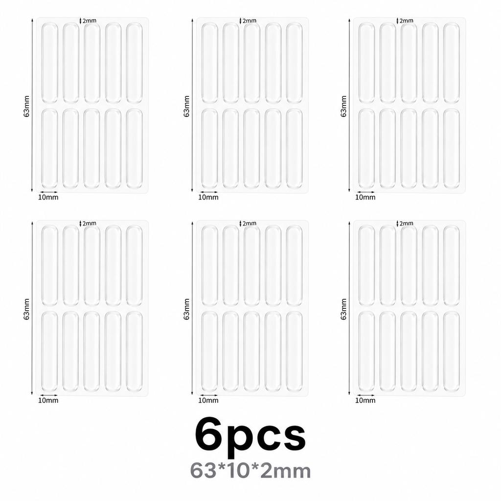 Xiaomi 1-20PCS Self AdhesiveAnti-collision Strip Buffer Pads Door Stopper Cabinet Door Bumpers Transparent Wall Protector Pad