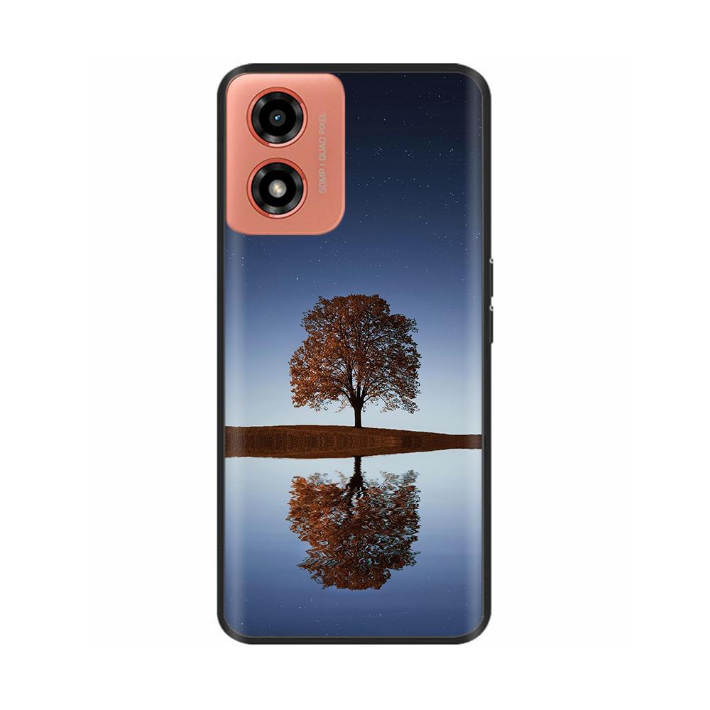 Hülle Für Moto G04s Stoßfest Schwarz Weiches Silikon Rückabdeckung Handyhülle auf Für Motorola Moto G04S G04 MotoG04 MotoG04s Bumper