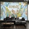 Custom Name,Peter Rabbit Wall tapestry, aesthetic printed fabric blanket, suitable for bedroom, living room, and home decor.